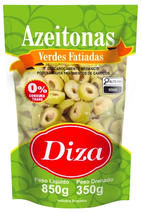 Azeitonas Verdes Fatiadas Sachet