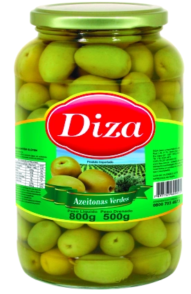 Azeitonas Verdes Vidro - 800g
