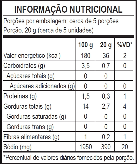 Azeitona Verde Sachet 100g