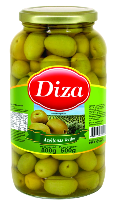 Azeitona Verde Vidro 500g