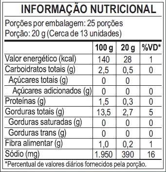 Azeitona Verde Fatiada Premium Vidro 500g