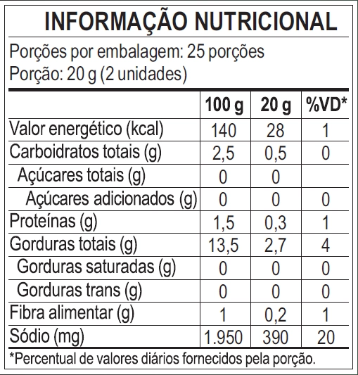Azeitona Verde Gordal Premium Vidro 500g