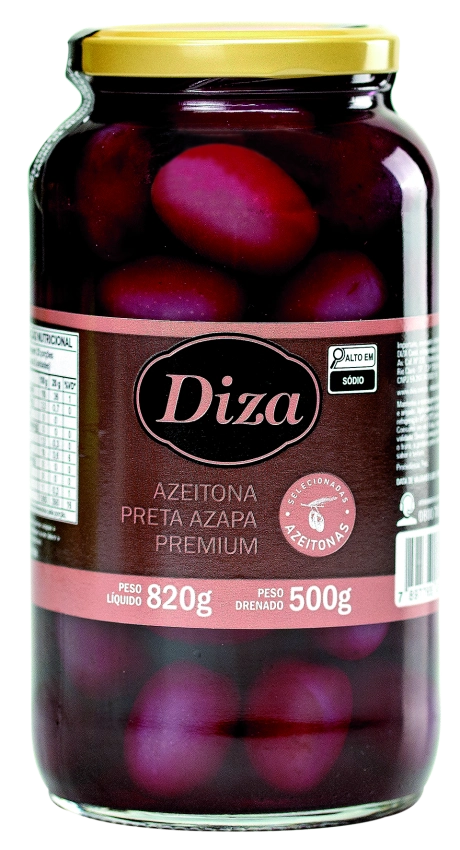 Azeitona Preta Azapa Premium Vidro 500g