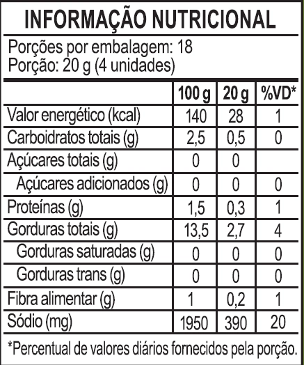 Azeitona Verde Vidro 360g