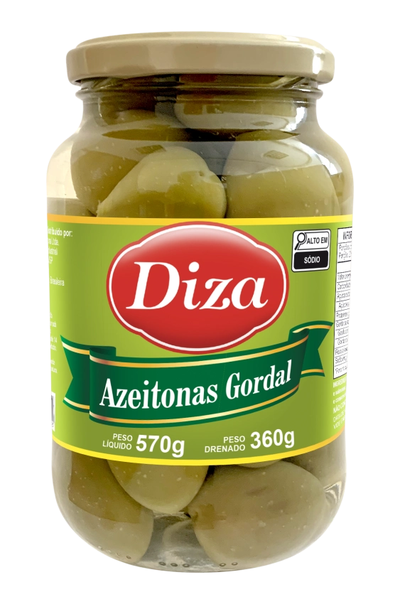 Azeitona Verde Gordal Vidro 360g