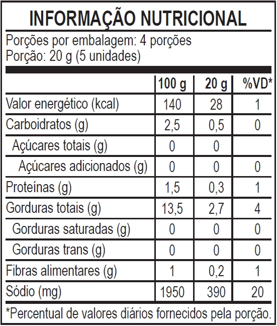 Azeitona Verde Sachet 80g