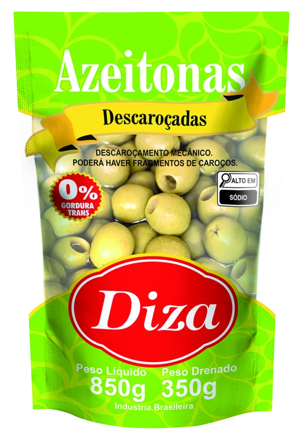 Azeitona Verde Sem Caroço Sachet 350g