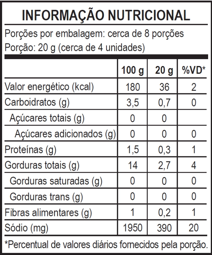 Azeitona Verde Sem Caroço Sachet 150g