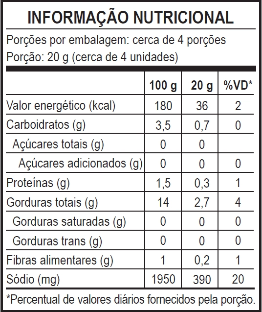 Azeitona Verde Sem Caroço Sachet 80g