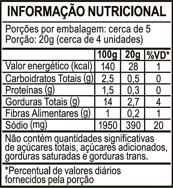 Azeitona Verde Fatiada Copo Vidro Tampa Abre Fácil 90g