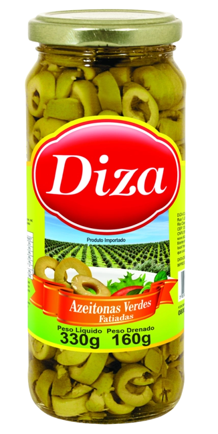 Azeitona Verde Fatiada Vidro 160g
