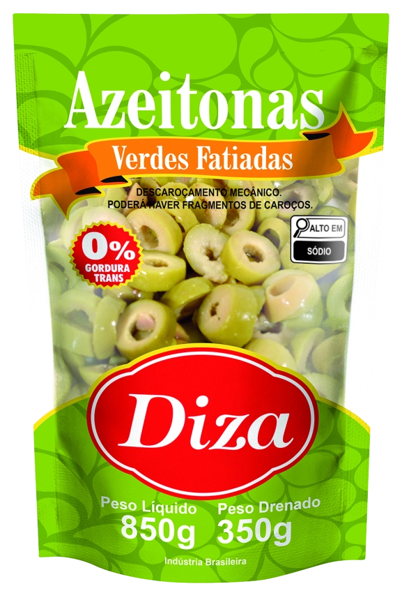 Azeitona Verde Fatiada Sachet 350g