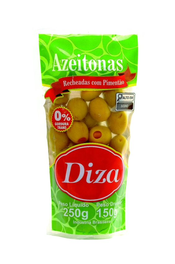 Azeitona Verde Recheada Pimentão Sachet 150g