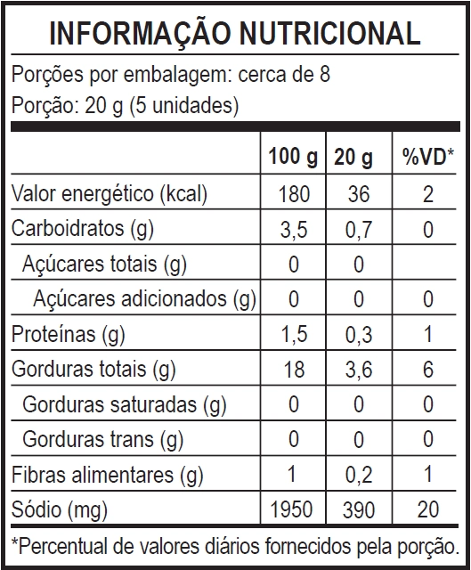 Azeitona Verde Recheada Pimentão Sachet 150g