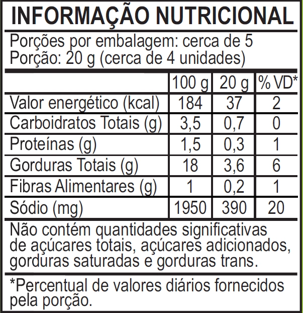 Azeitona Verde Recheada Pimentão Copo Vidro Tampa Abre Fácil 90g