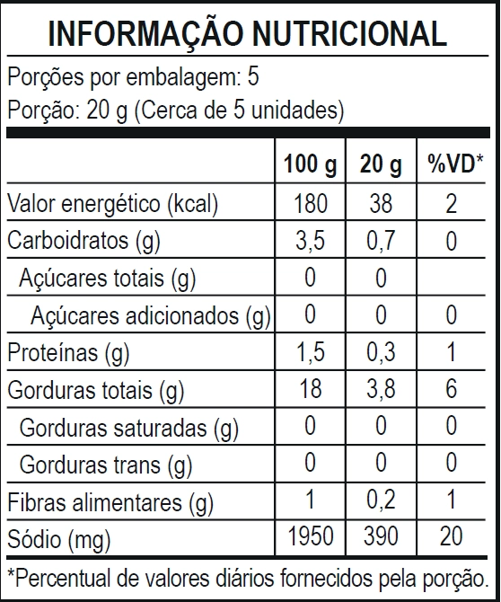 Azeitona Preta Miúda Sachet 100g
