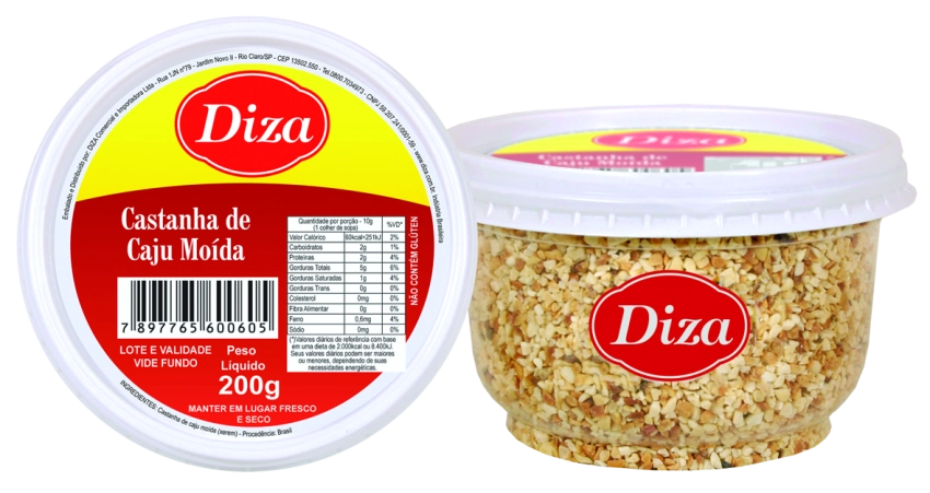 Castanha de Caju Moída Pote 200g