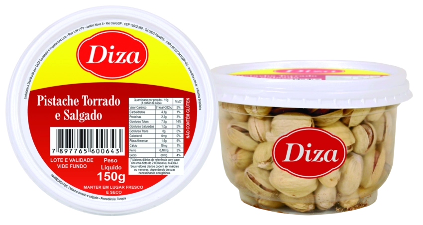 Pistache Torrado e Salgado Pote 150g