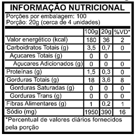 Azeitona Verde 20/24 Balde 2kg