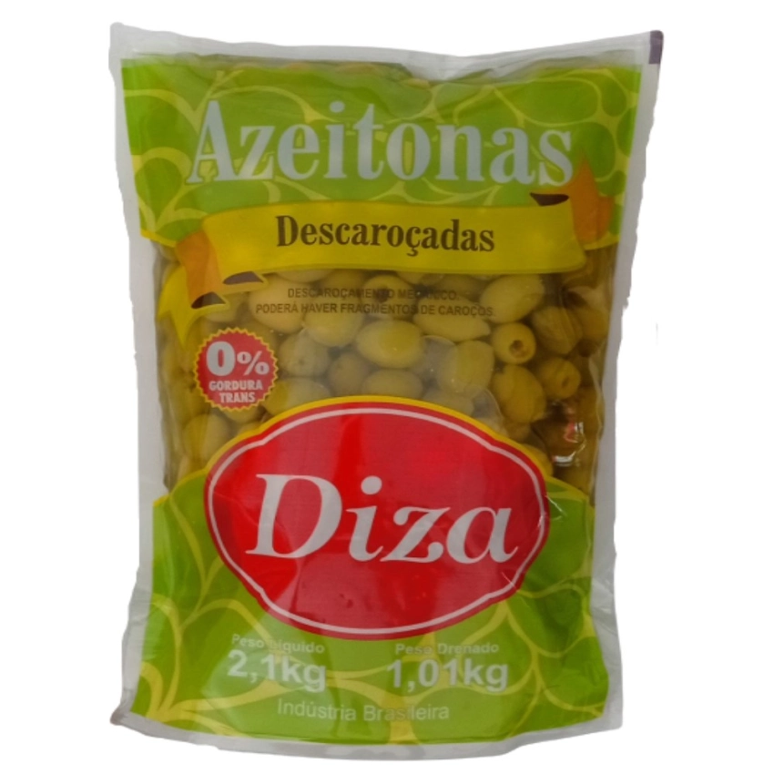 Azeitona Verde sem Caroço Sachet 500g