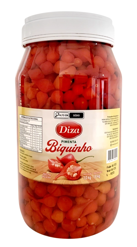 Pimenta Biquinho Pote 1,800Kg