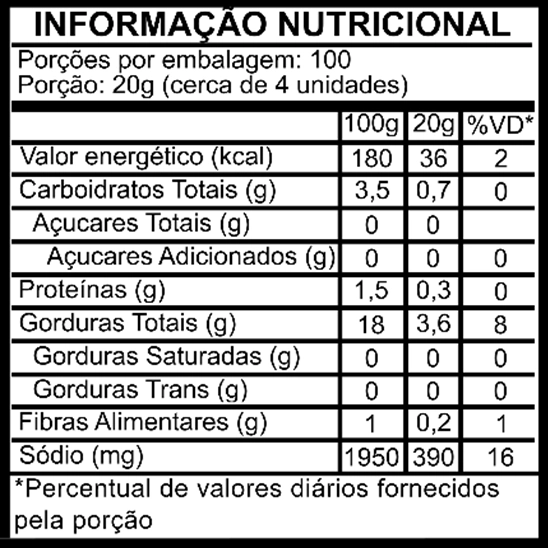 Azeitona Verde 16/20 Balde 2kg