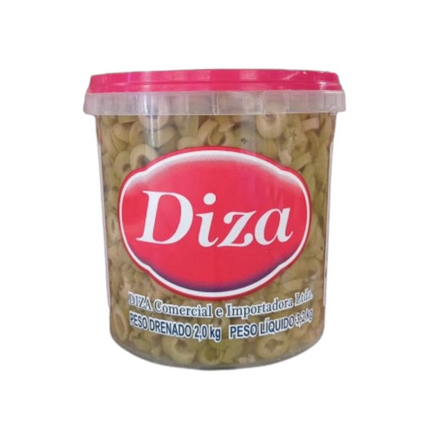 Azeitona Verde Fatiada Balde 2kg