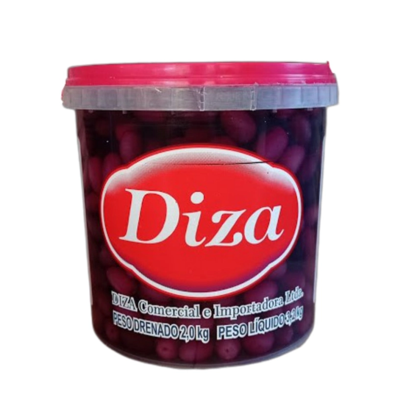 Azeitona Preta Miúdas 45/50 Balde 2kg