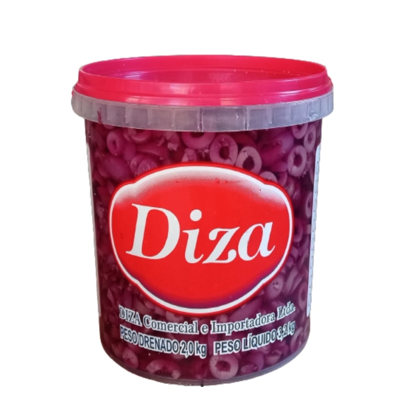 Azeitona Preta Fatiada Balde 2kg