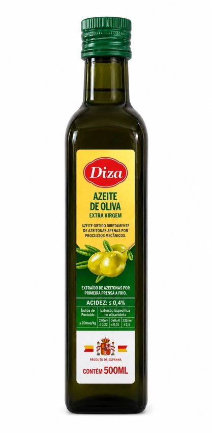 Azeite de Oliva Extra Virgem Espanhol Vidro 500ml